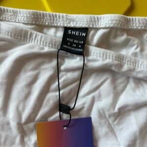 SHEIN White Mini Skirt